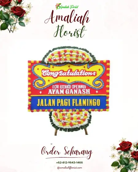Sewa Papan Bunga Santing